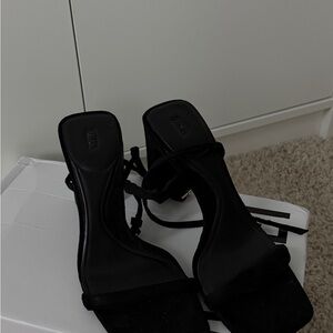 Zara Black Strappy Heels